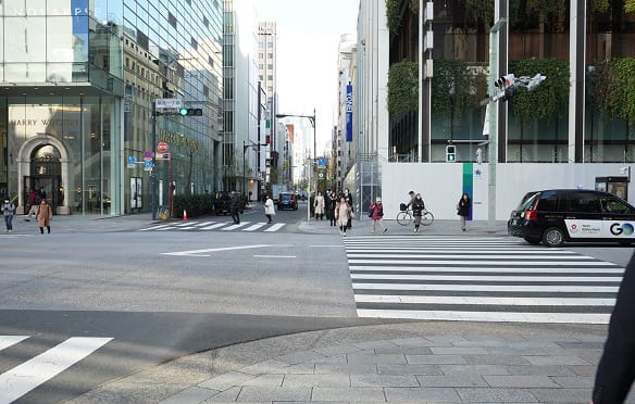 銀座一丁目交差点からBIANCA CLINIC 銀座院へ進む道順 6