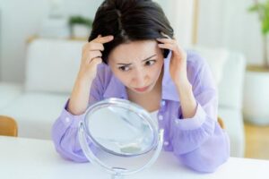女性の薄毛のイメージ