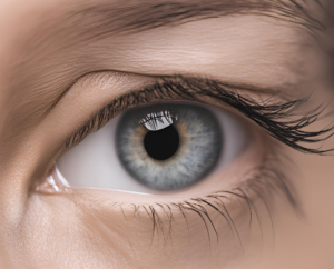 目の左右非対称の原因。瞼の皮膚のたるみ