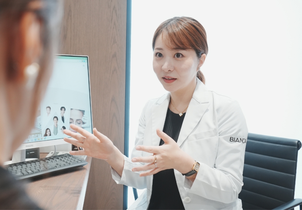 治療説明→治療開始