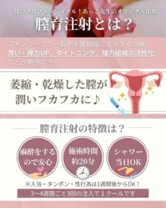 スネコスの効果による膣育®注射についての解説