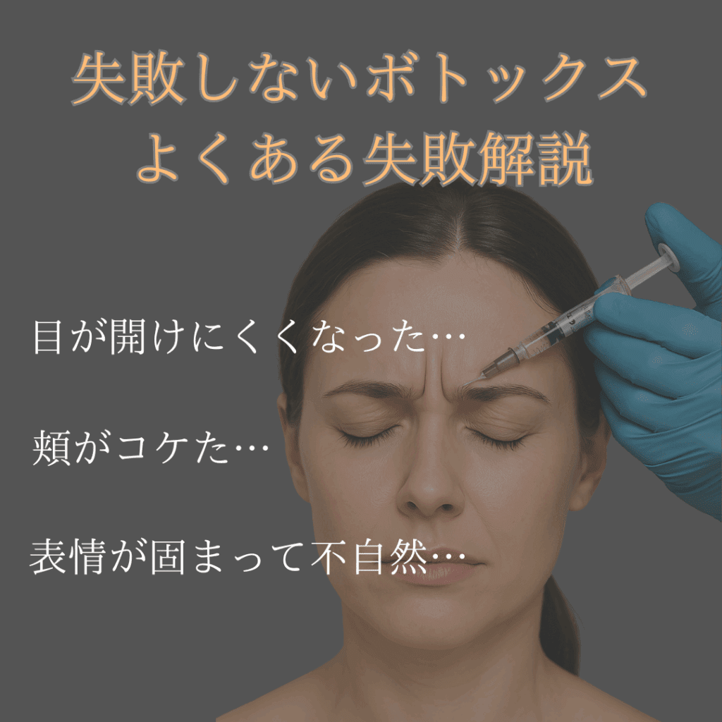 失敗しないボトックス、よくある失敗解説