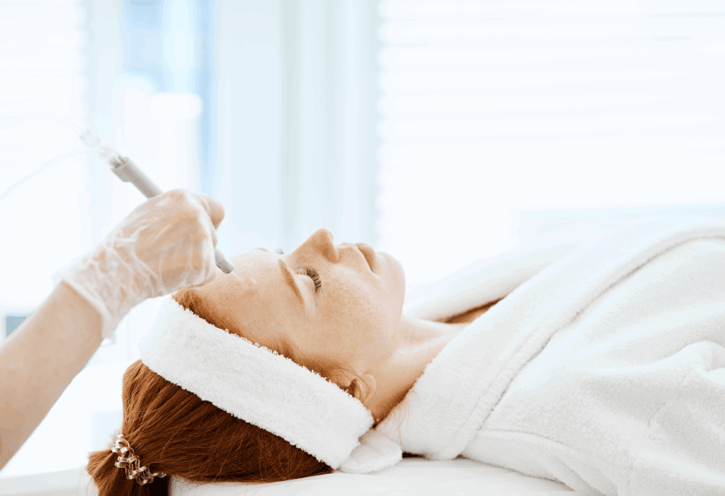 ニキビ治療・ニキビ跡（赤み）にはピーリングをお試しください。