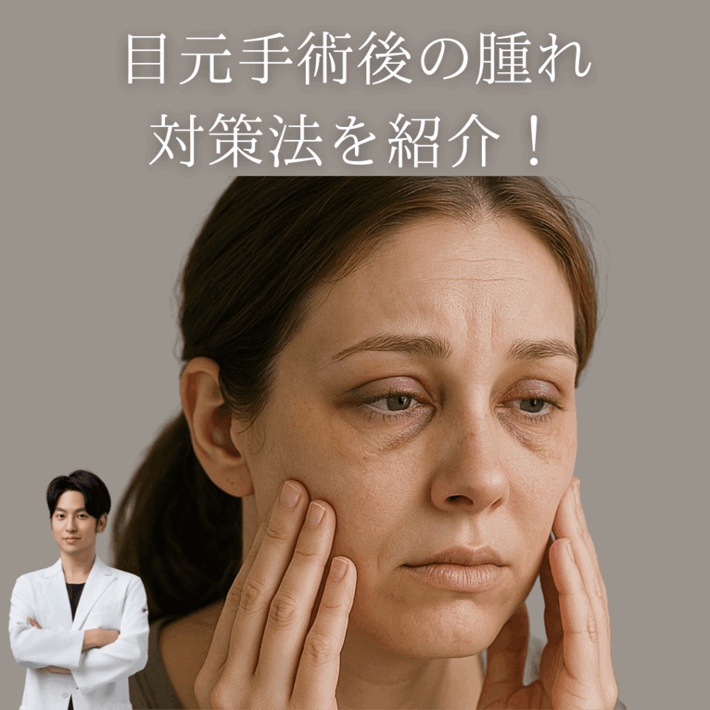 目元手術後の腫れ対策を紹介！
