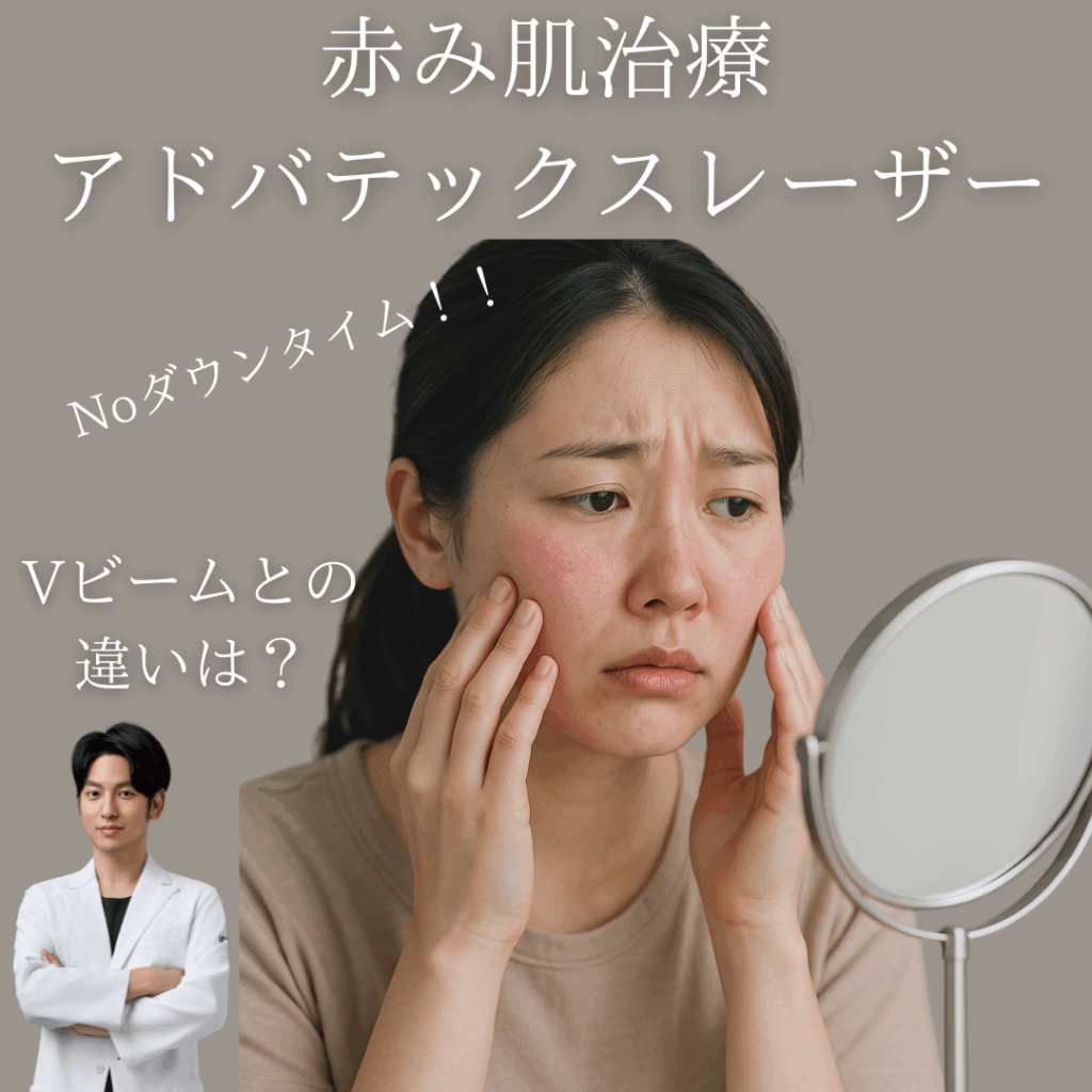 今話題の赤み肌治療”アドバテックスレーザー”とは？