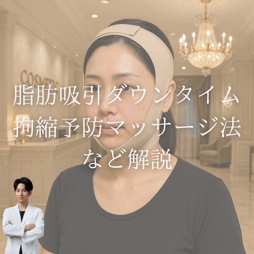 顔の脂肪吸引ダウンタイムは？拘縮予防マッサージも解説
