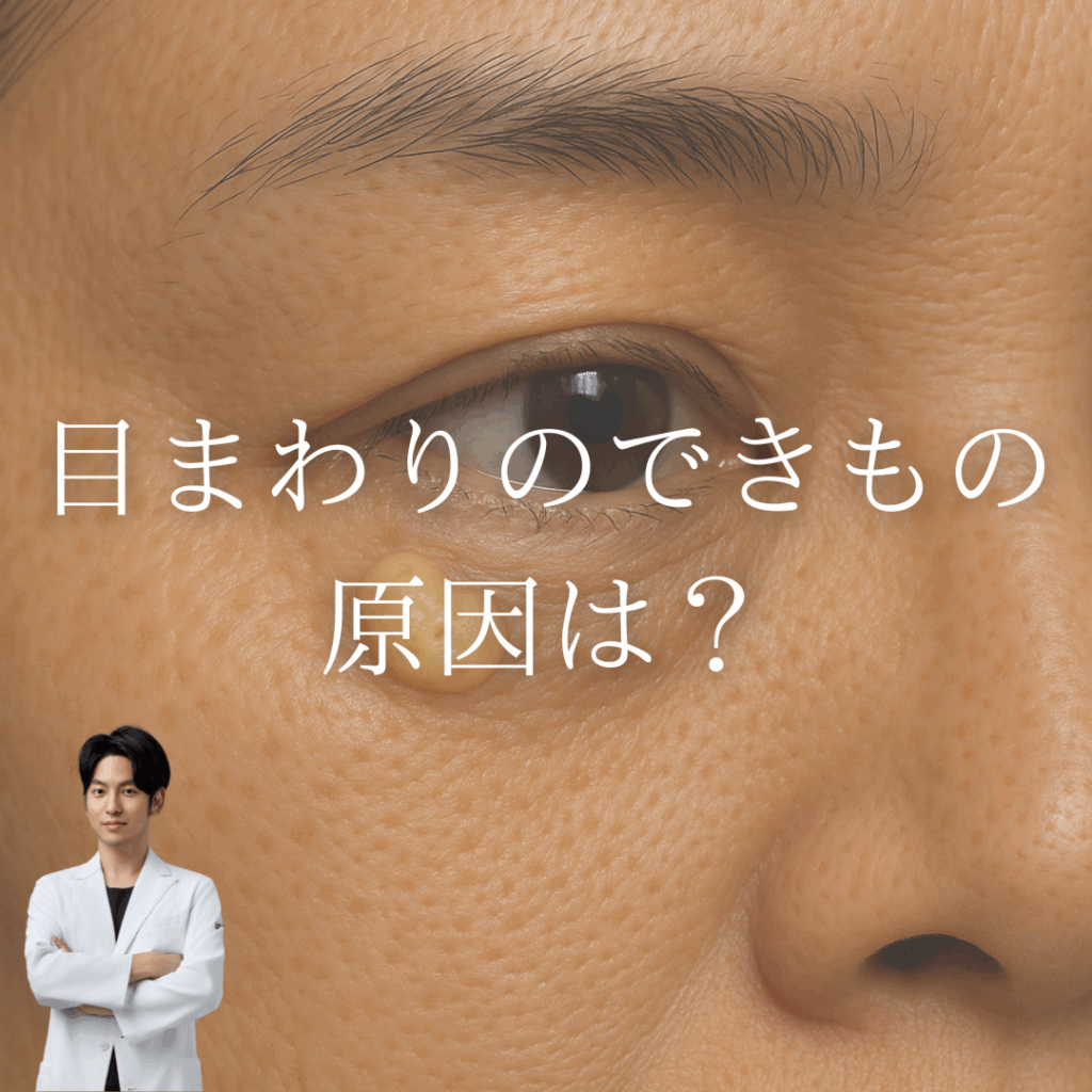 あなたの目まわりのできもの、原因は？