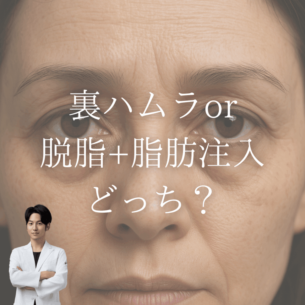 裏ハムラor脱脂+脂肪注入　どっち？