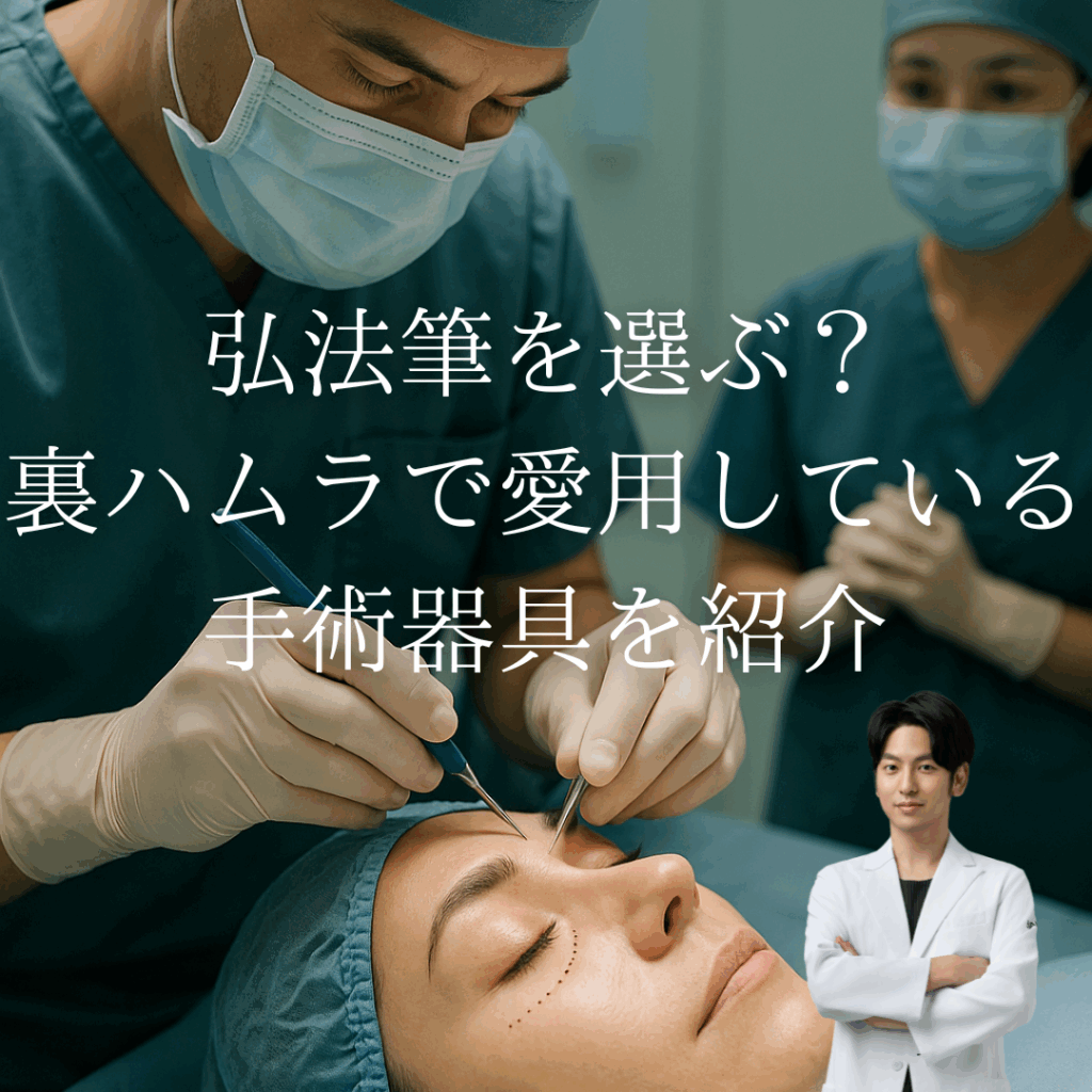 ”弘法筆を選ぶ？”目のクマ治療に脳外科の手術器具？