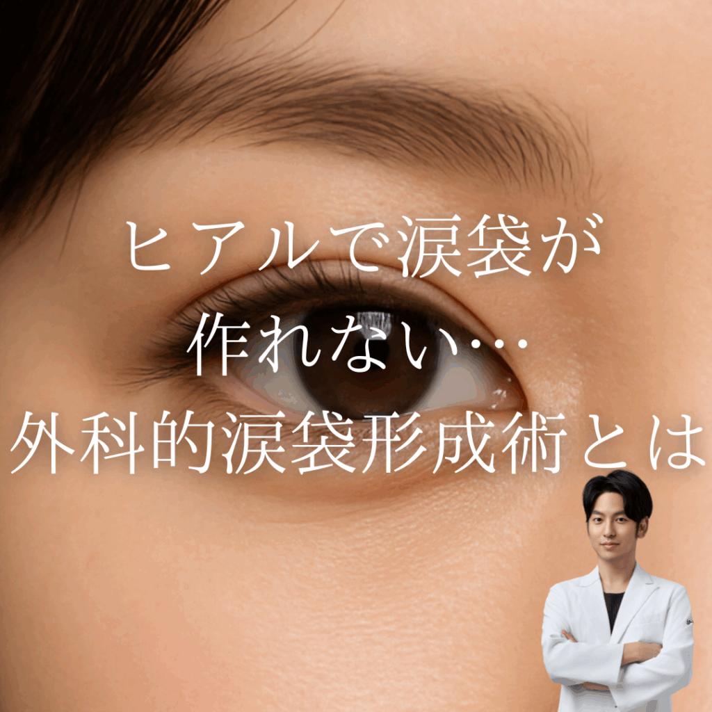 ヒアルで涙袋が作れない…外科的涙袋形成術とは