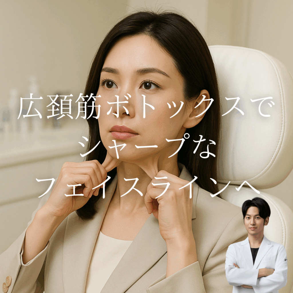 広頚筋ボトックスでフェイスラインをシャープに