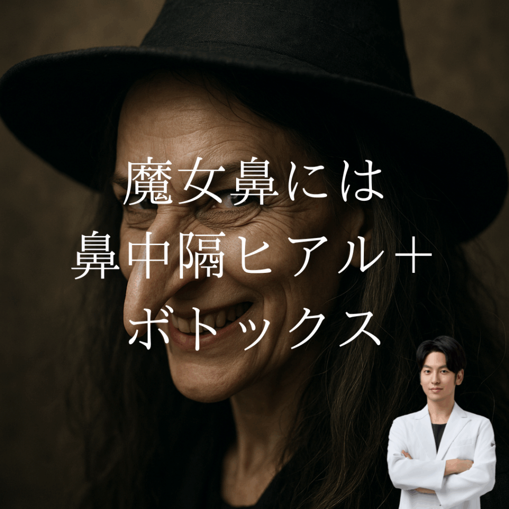 魔女鼻には鼻中隔ヒアル＋ボトックス