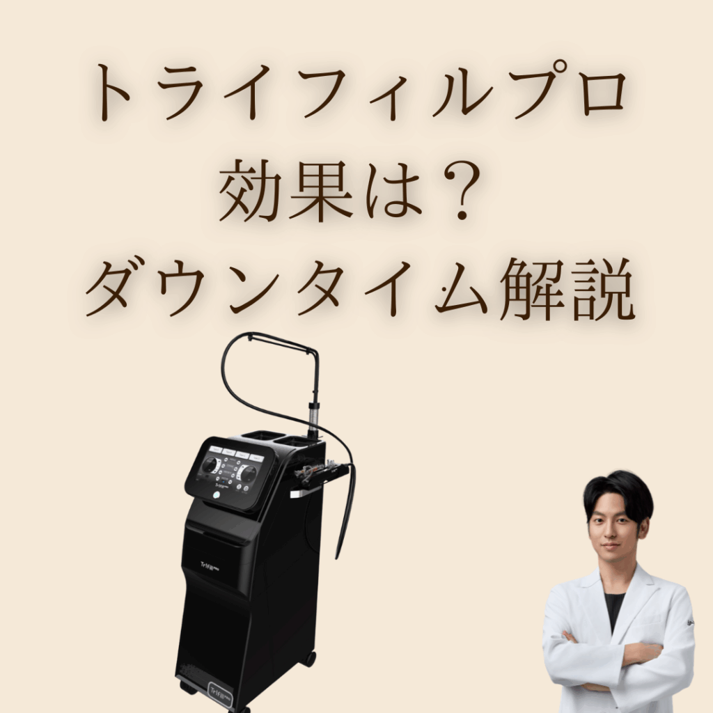 トライフィルプロの効果は？ダウンタイム解説