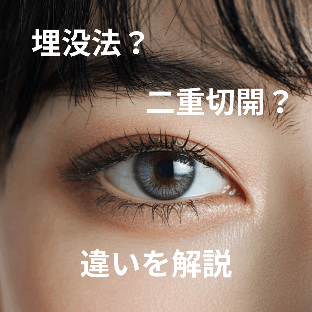 二重埋没法と二重切開法の違い