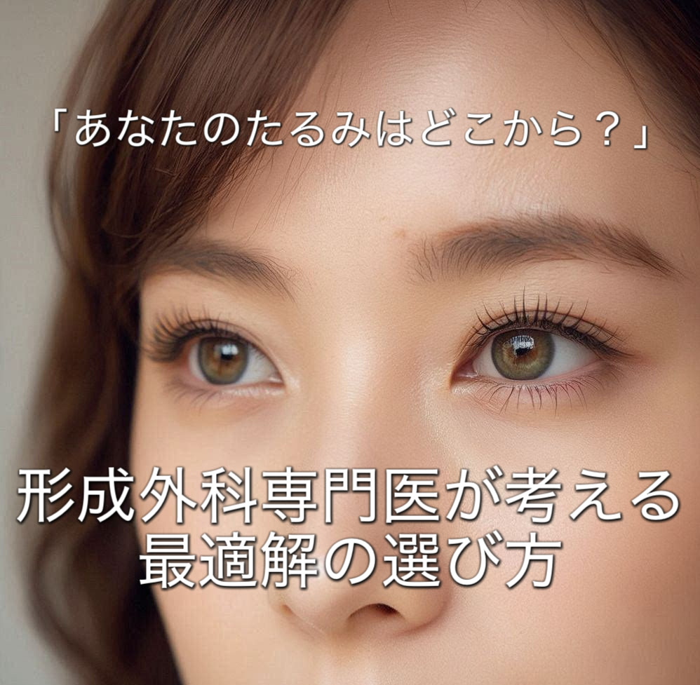 眉下切開？二重埋没法？前額リフト？あなたに合った”まぶたのたるみ”の治療法とは