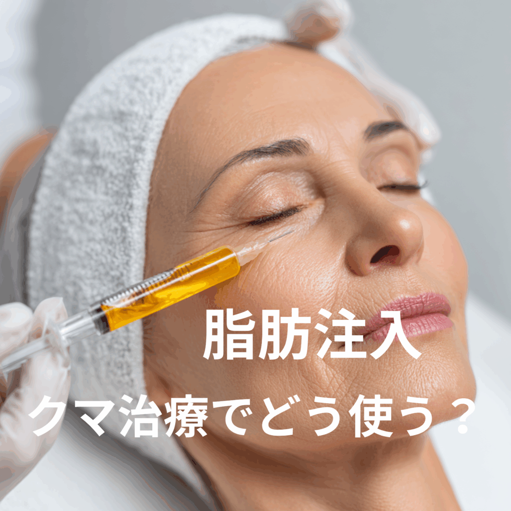 脂肪注入とは？① ⸻クマ治療の重要な選択肢