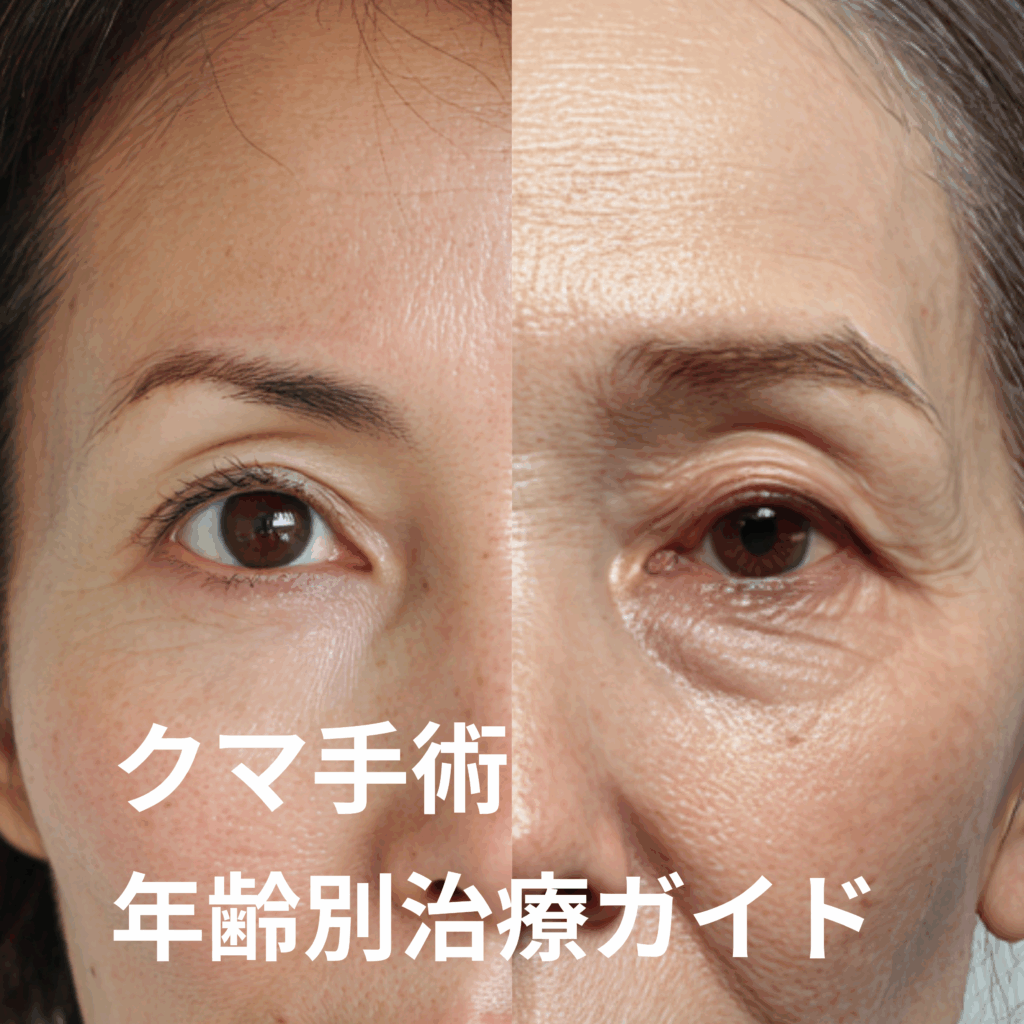 年齢別クマ治療ガイド⸻ 10代〜50代で変わる最適な治療法とは？