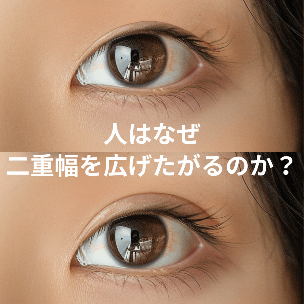 なぜ人は二重幅を広げたがるのか？