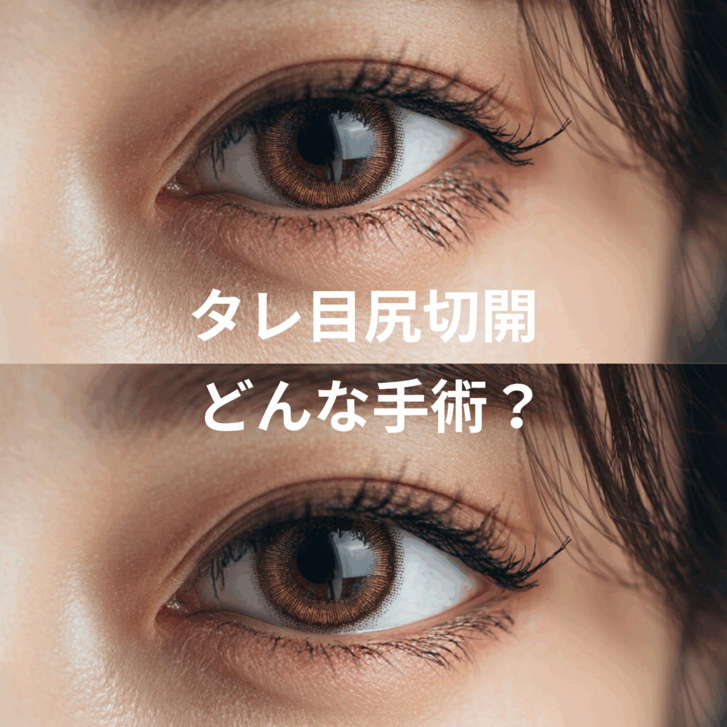 タレ目尻切開（目尻靱帯移動術）とは？