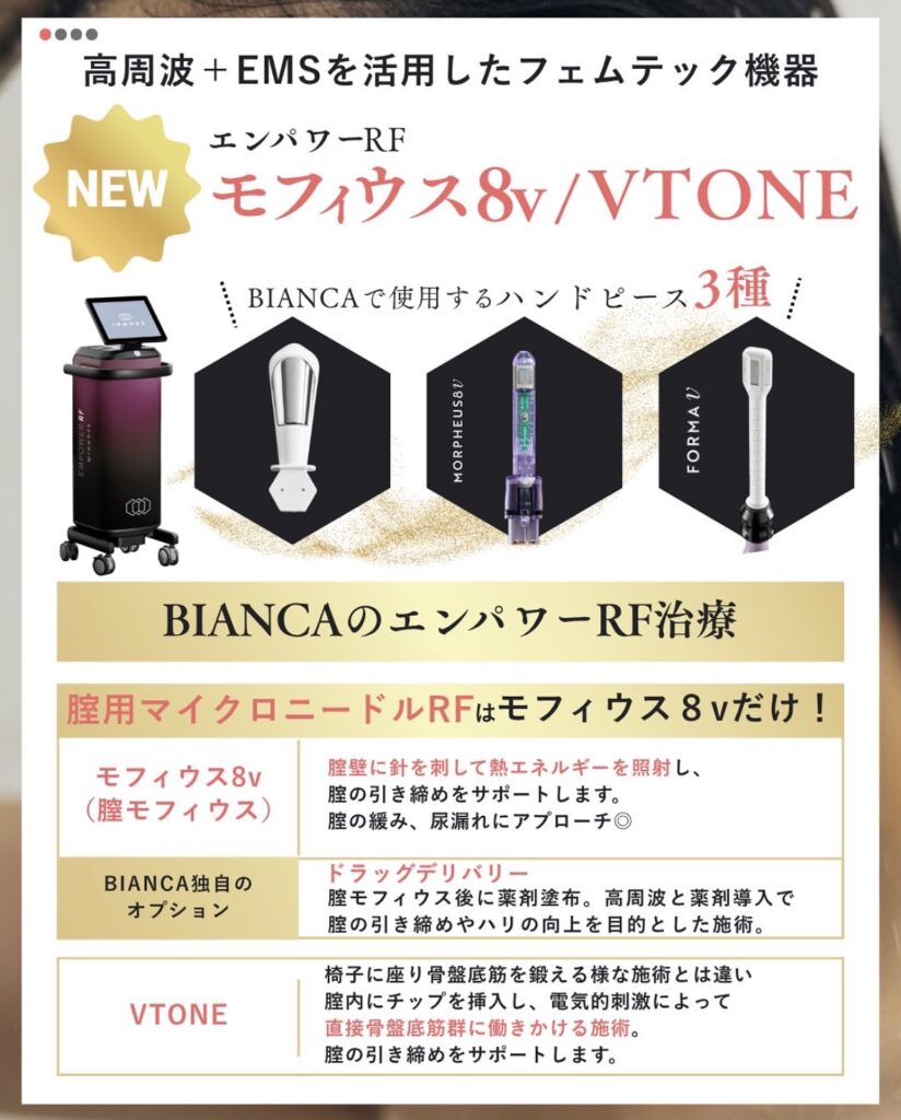 新しく仲間入りしたフェム治療🌸