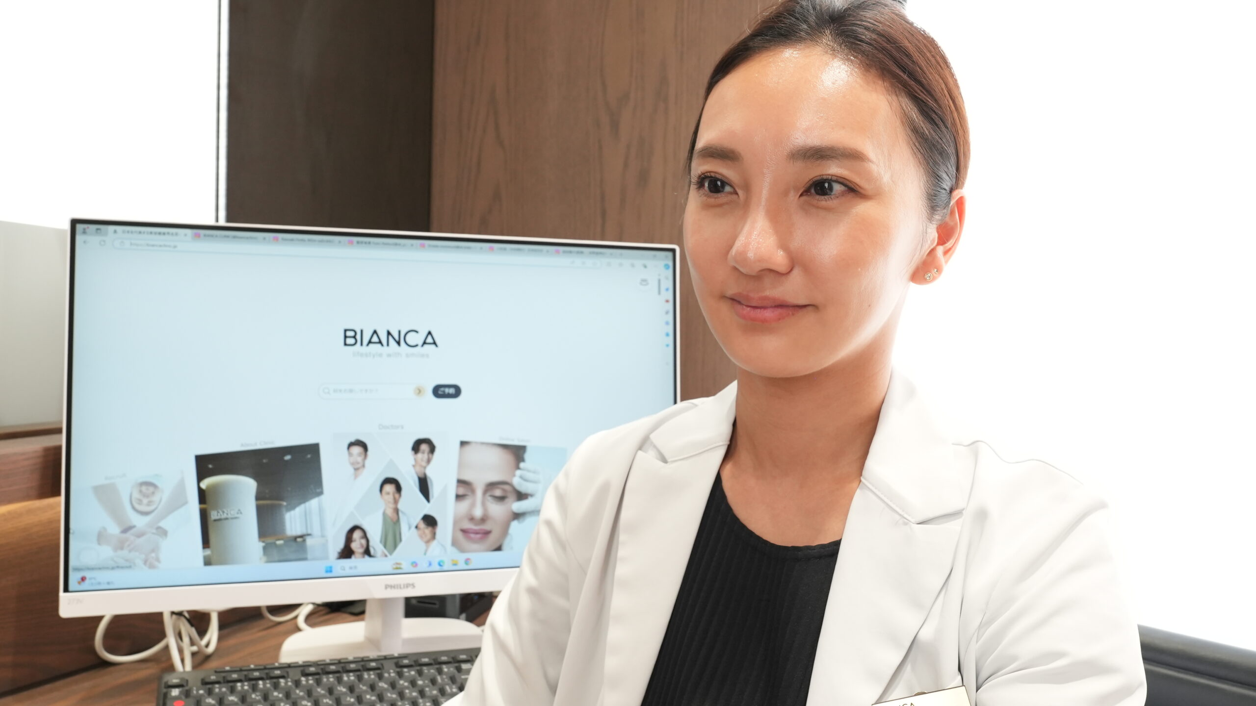 医師による診察<br />
