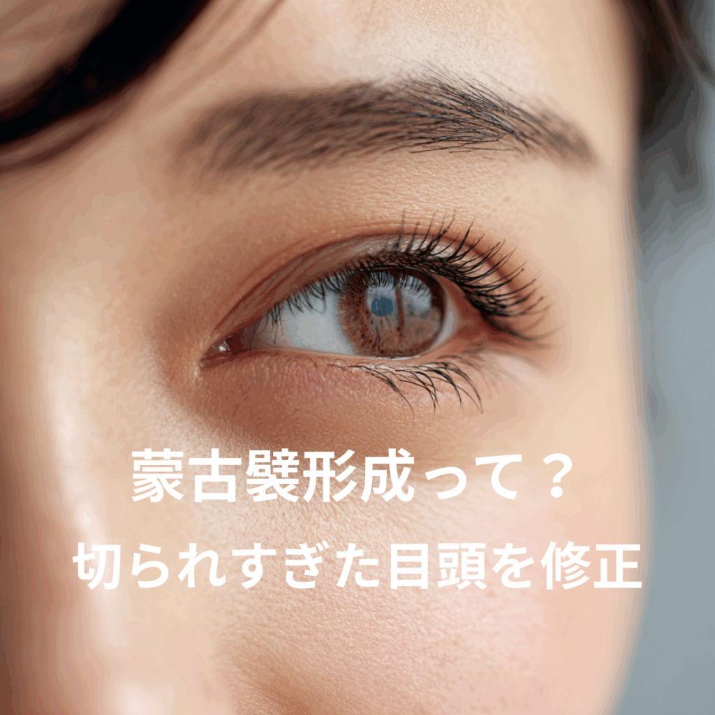 蒙古襞形成（目頭切開修正）⸻求心感・きつい印象を自然に補正する治療