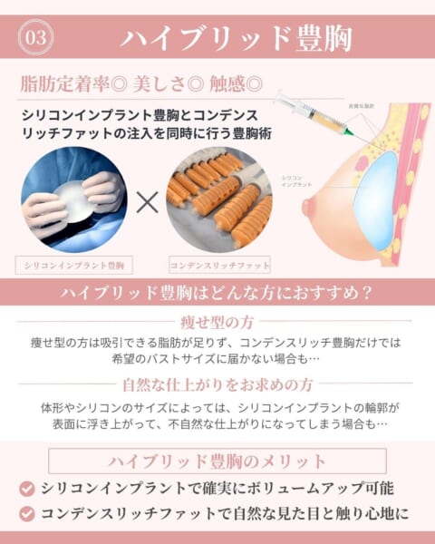 ハイブリッド豊胸｜銀座・表参道にあるBIANCA CLINIC ビアンカクリニック｜美容外科・美容皮膚科・再生医療・美容婦人科・美容内科・医療アートメイク