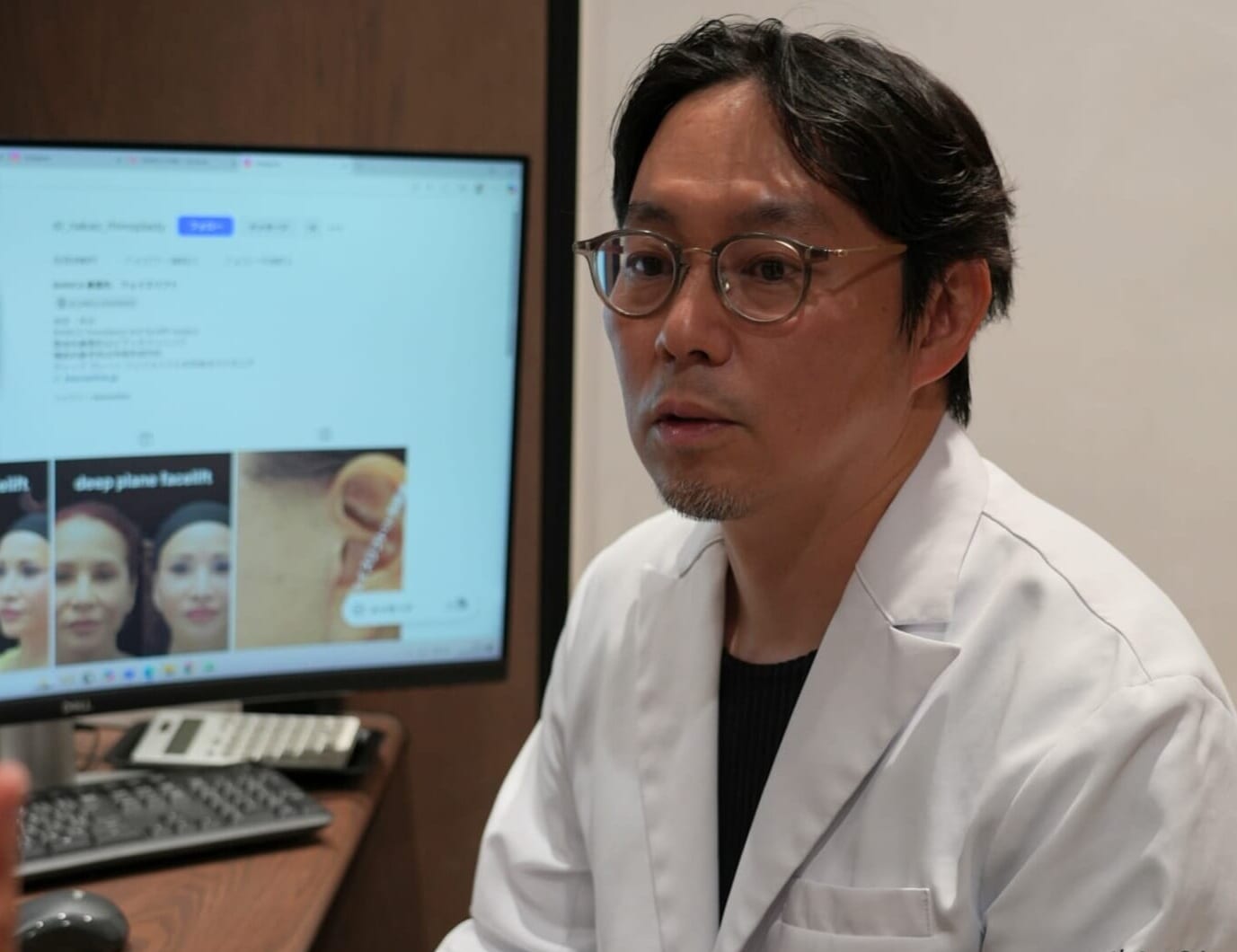 幅広い下垂に対応できる逆T字法を採用