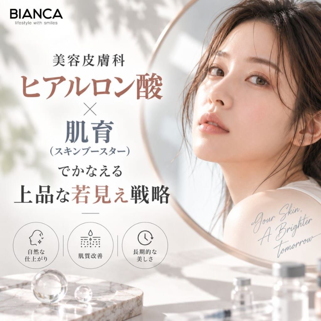 美容皮膚科ヒアルロン酸×肌育（スキンブースター）でかなえる上品な若見え戦略
