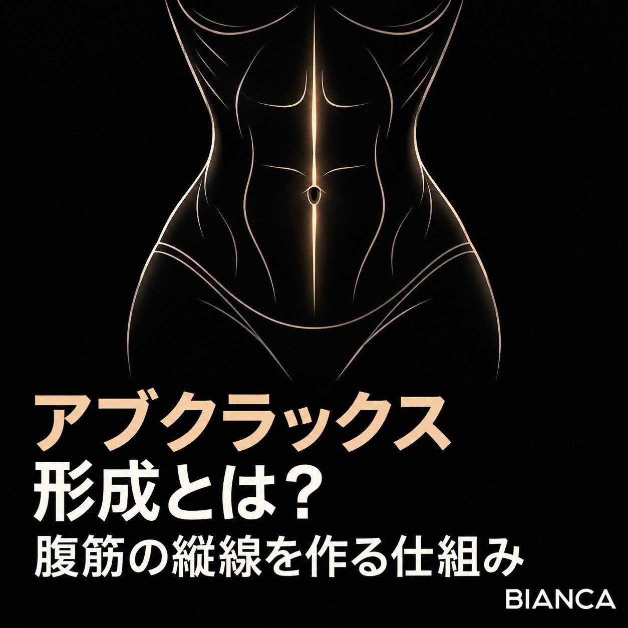 アブクラックス形成とは？腹筋の縦線を作る仕組みや効果を医師が解説するアイキャッチ画像