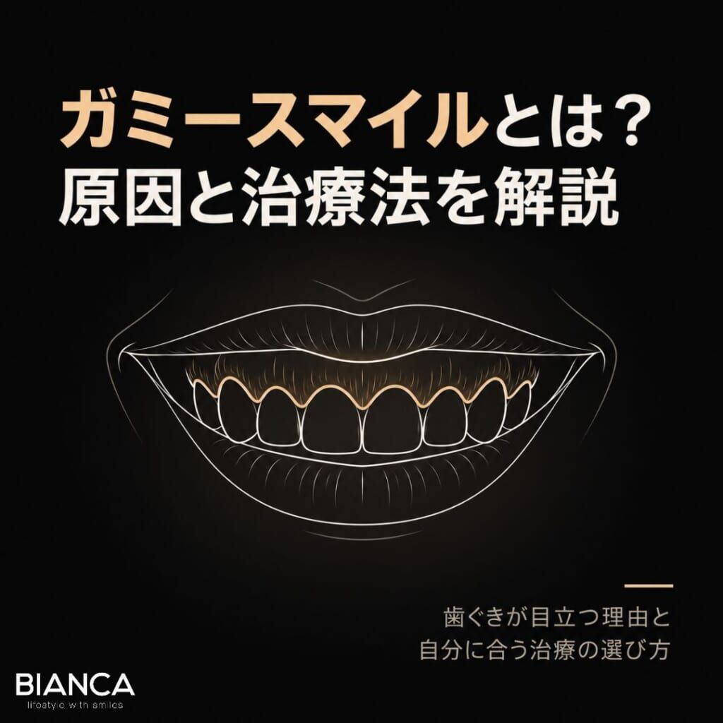 ガミースマイルとは？原因や特徴、治療法を歯科医師が解説