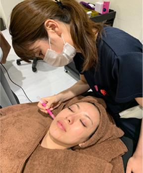 レーザー治療の様子2